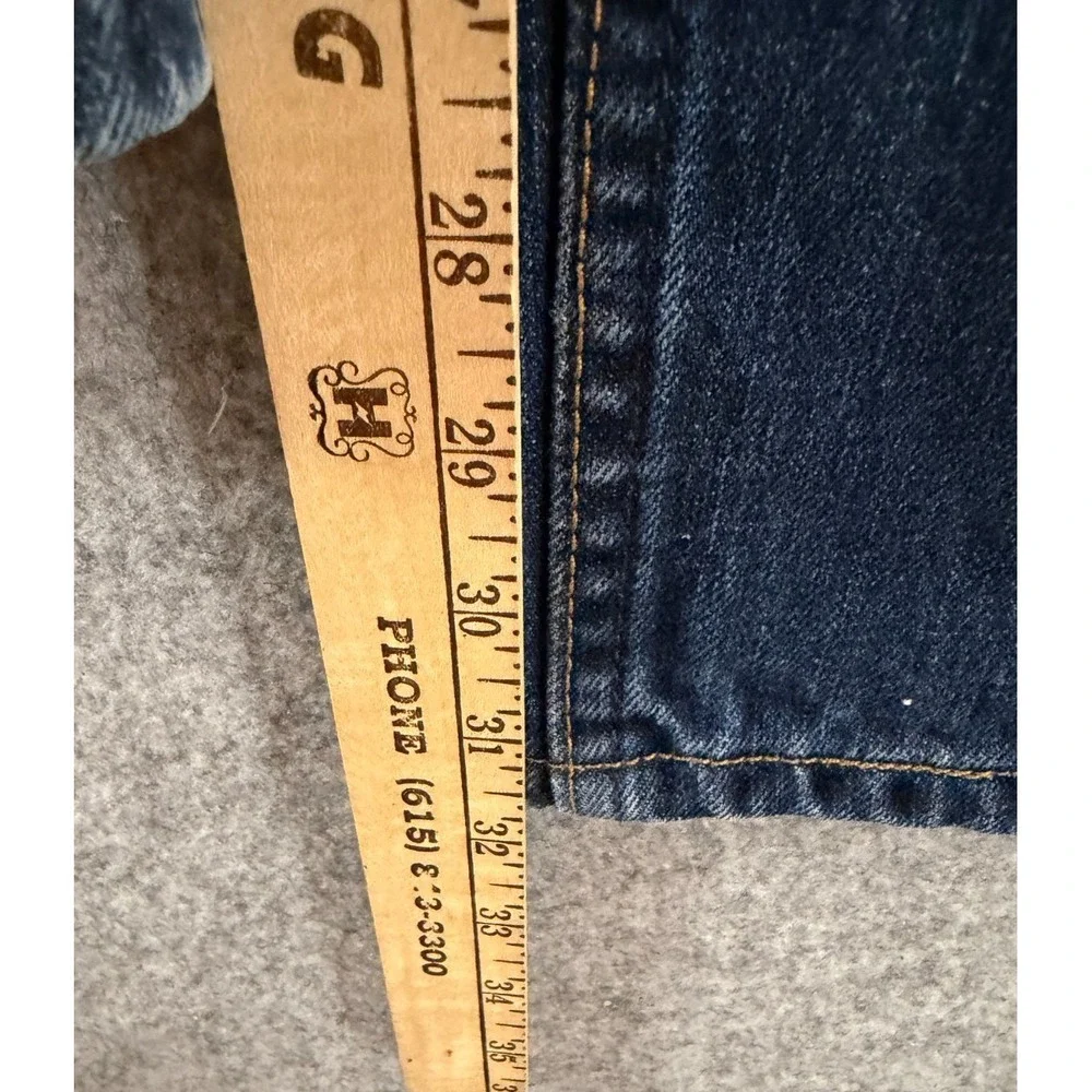 Nautica Jeans Co. Dark Wash Blue Jeans Relaxed Fit Mens' size 36x32 100% Cotton